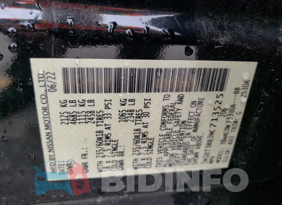 5N1BT3BB3NC713525 Photo# 14