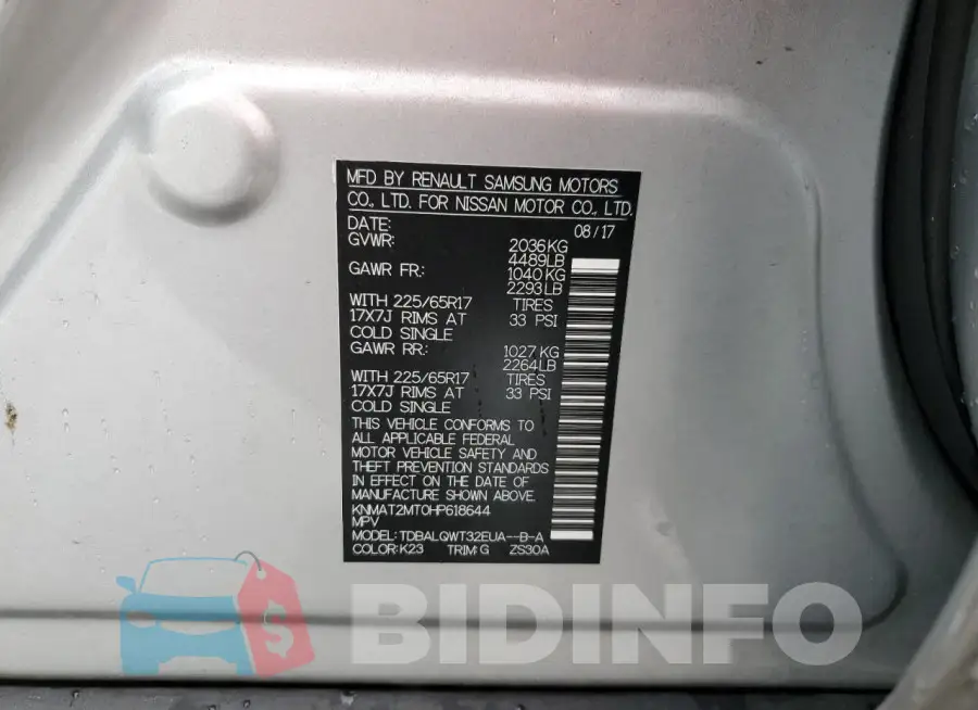 KNMAT2MT0HP618644 Photo# 12