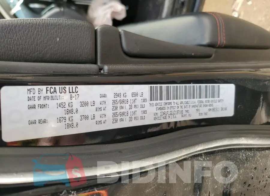 1C4RJFLG2JC137103 Photo# 14
