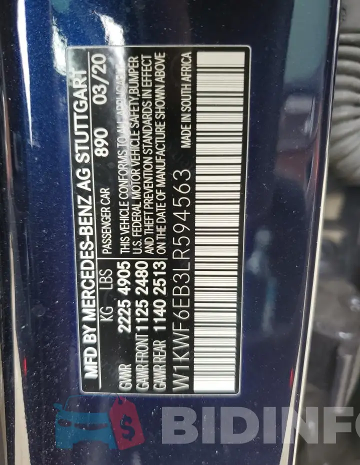 W1KWF6EB3LR594563 Photo# 12
