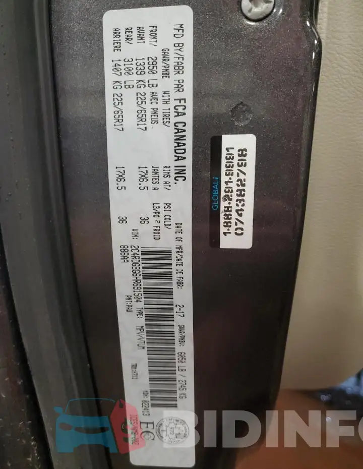 2C4RDGBG6HR691504 Photo# 14