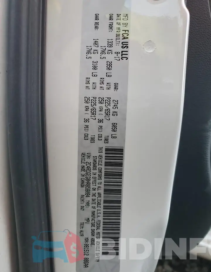2C4RDGEG8HR858084 Photo# 13