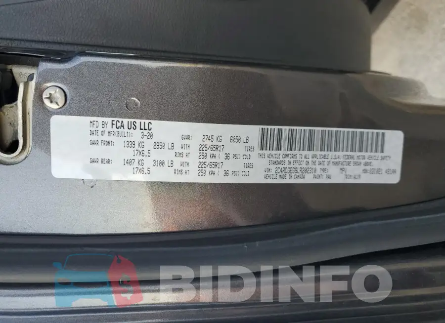 2C4RDGEG9LR202310 Photo# 13