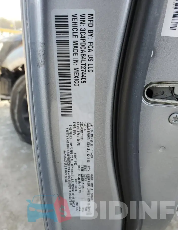 3C4PDCAB4LT274409 Photo# 13