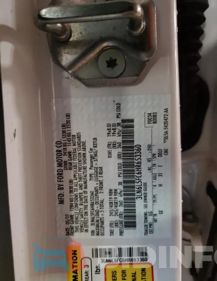 3LN6L5FC6HR653360 Photo# 12