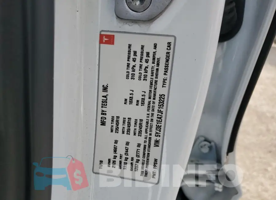 5YJ3E1EA7JF153225 Photo# 13