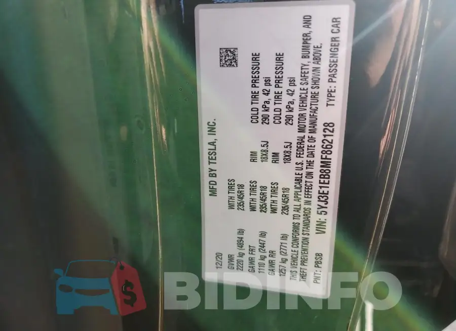 5YJ3E1EB8MF862128 Photo# 12