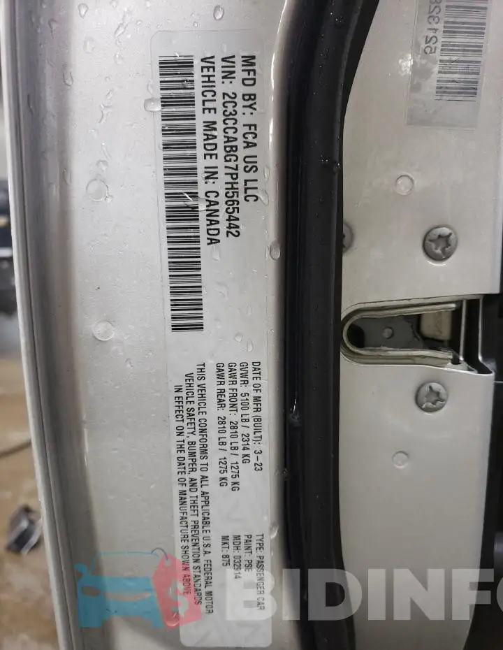 2C3CCABG7PH565442 Photo# 13