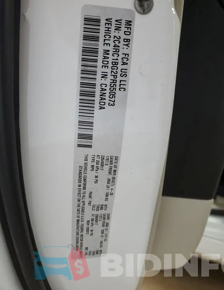 2C4RC1BG2PR550573 Photo# 13