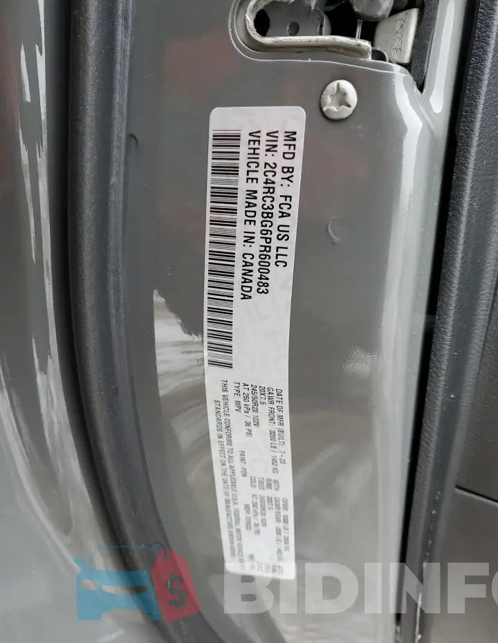 2C4RC3BG6PR600483 Photo# 13