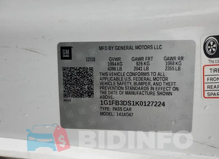 1G1FB3DS1K0127224 Photo# 12