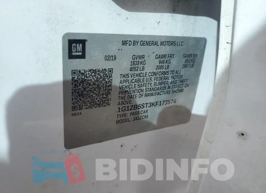 1G1ZB5ST3KF173574 Photo# 12