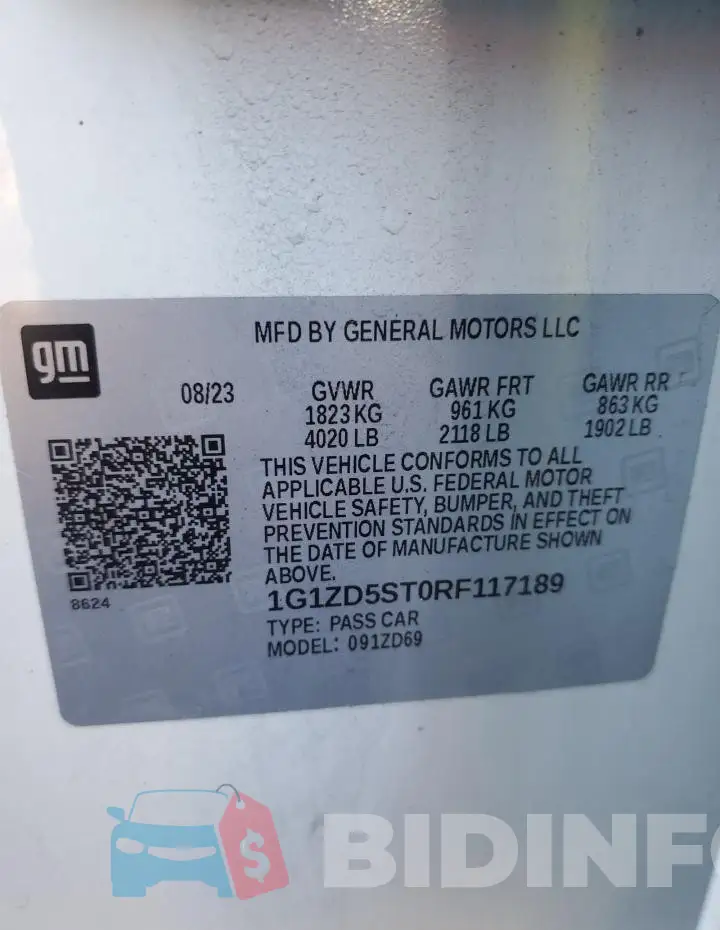 1G1ZD5ST0RF117189 Photo# 12