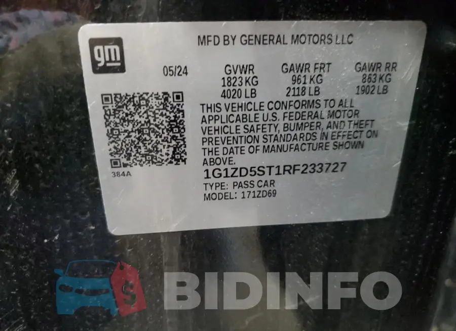 1G1ZD5ST1RF233727 Photo# 12