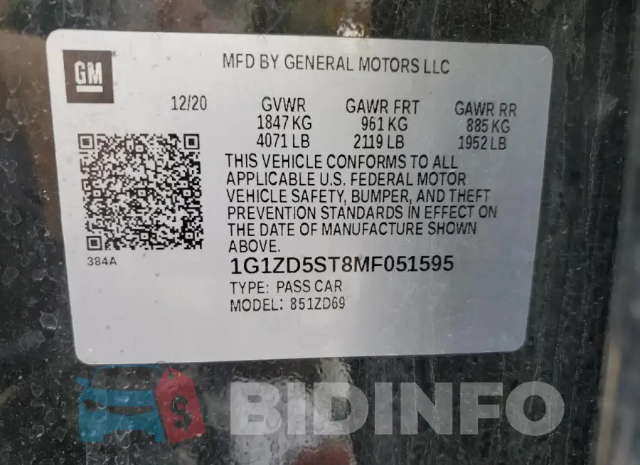 1G1ZD5ST8MF051595 Photo# 12