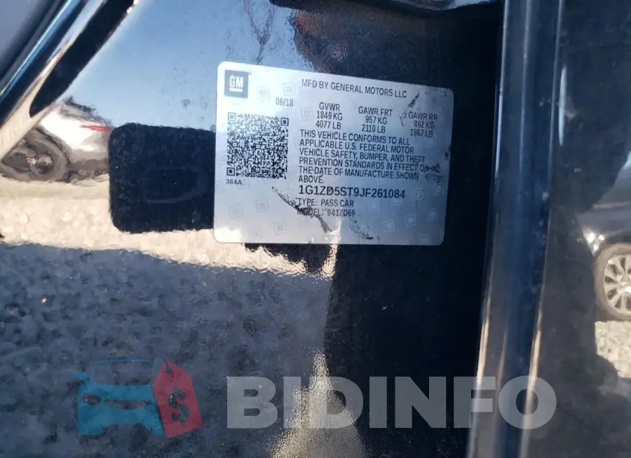 1G1ZD5ST9JF261084 Photo# 12