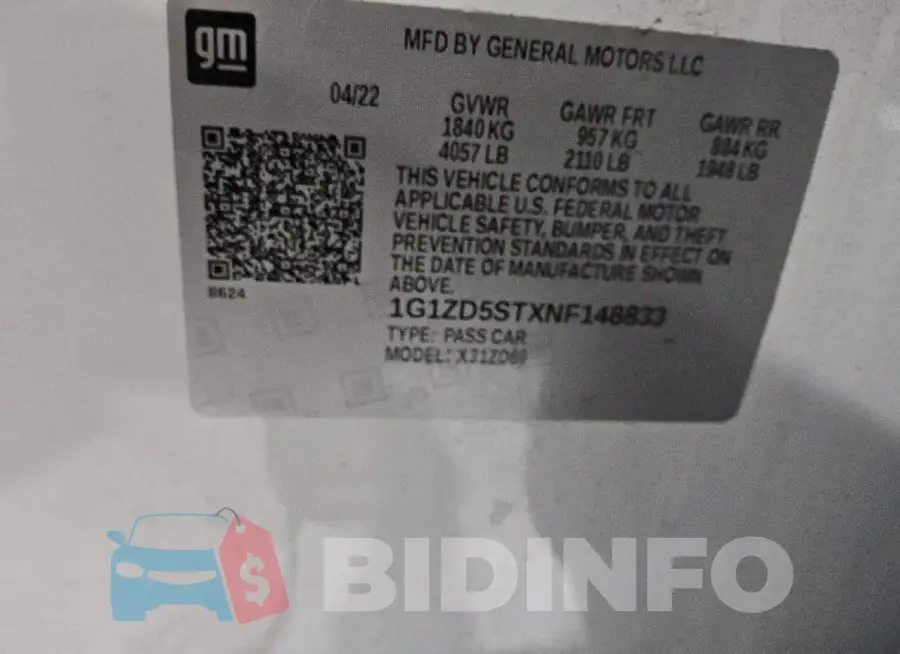 1G1ZD5STXNF148833 Photo# 13