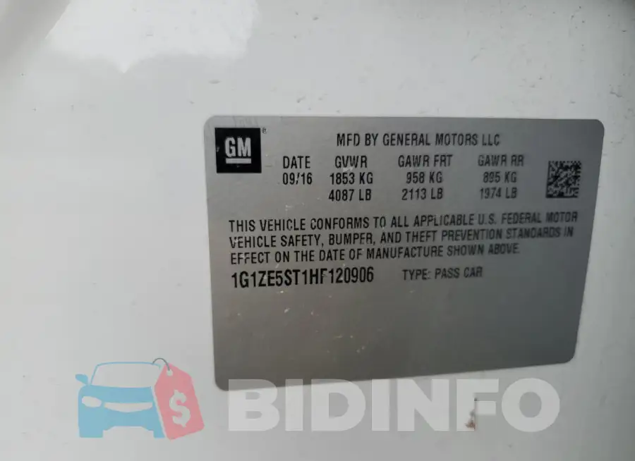 1G1ZE5ST1HF120906 Photo# 12