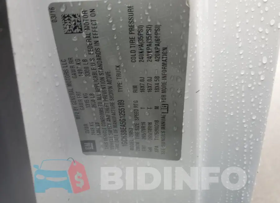 1GCHSBEA5G1255189 Photo# 12