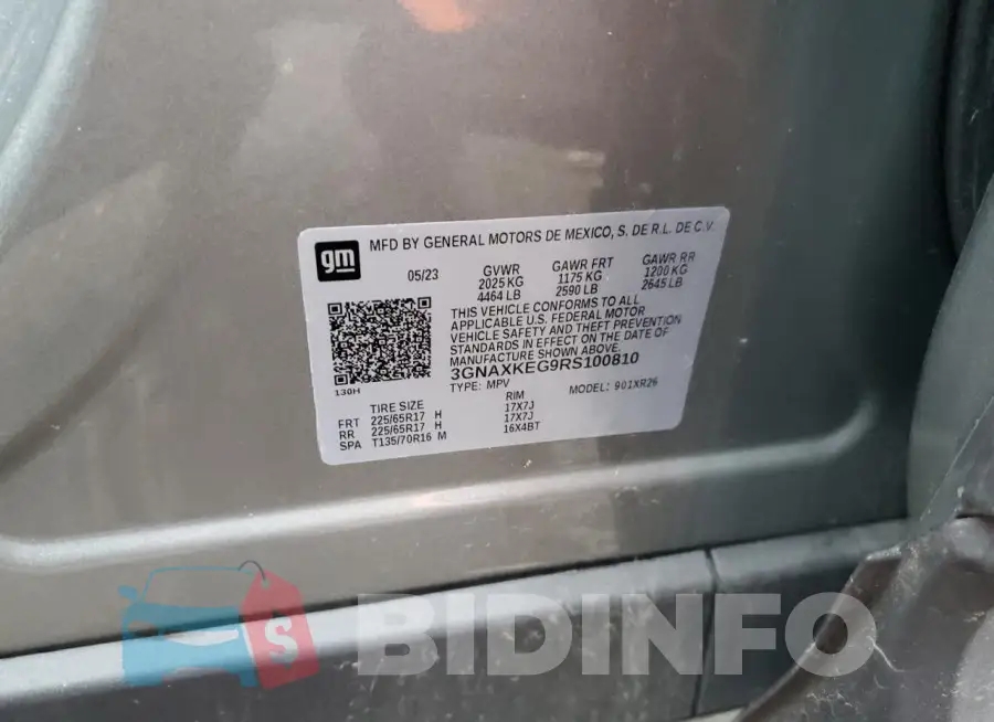 3GNAXKEG9RS100810 Photo# 13