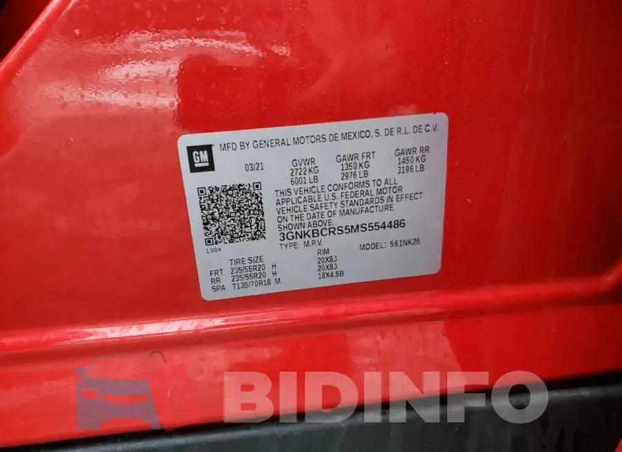 3GNKBCRS5MS554486 Photo# 13