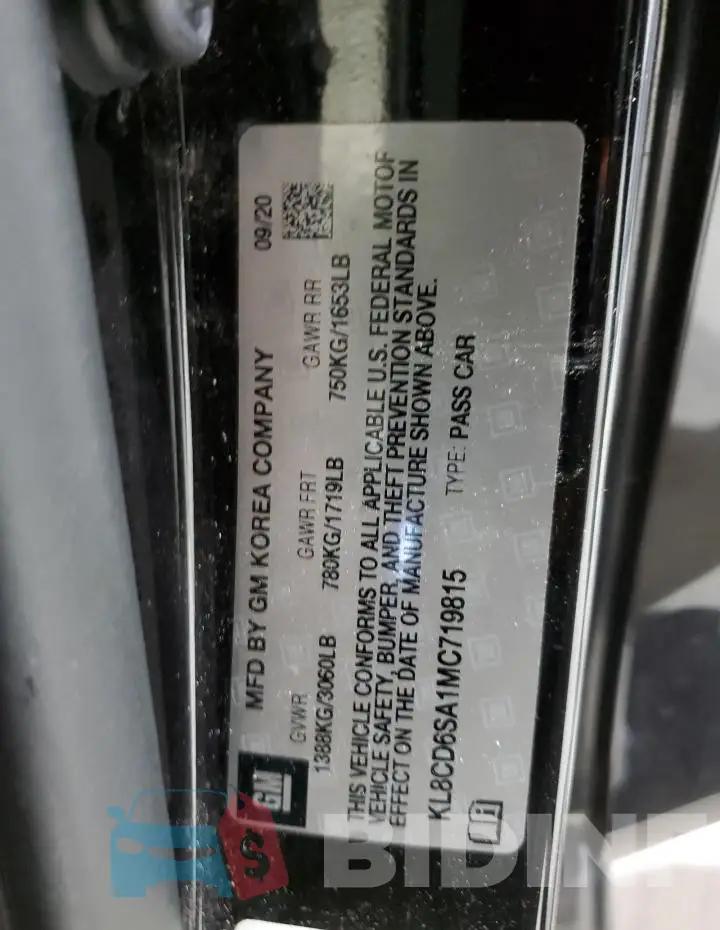 KL8CD6SA1MC719815 Photo# 13