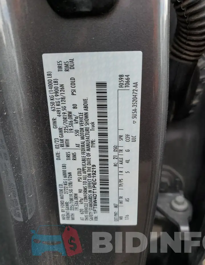 1FT8W4DT1PEC19219 Photo# 12