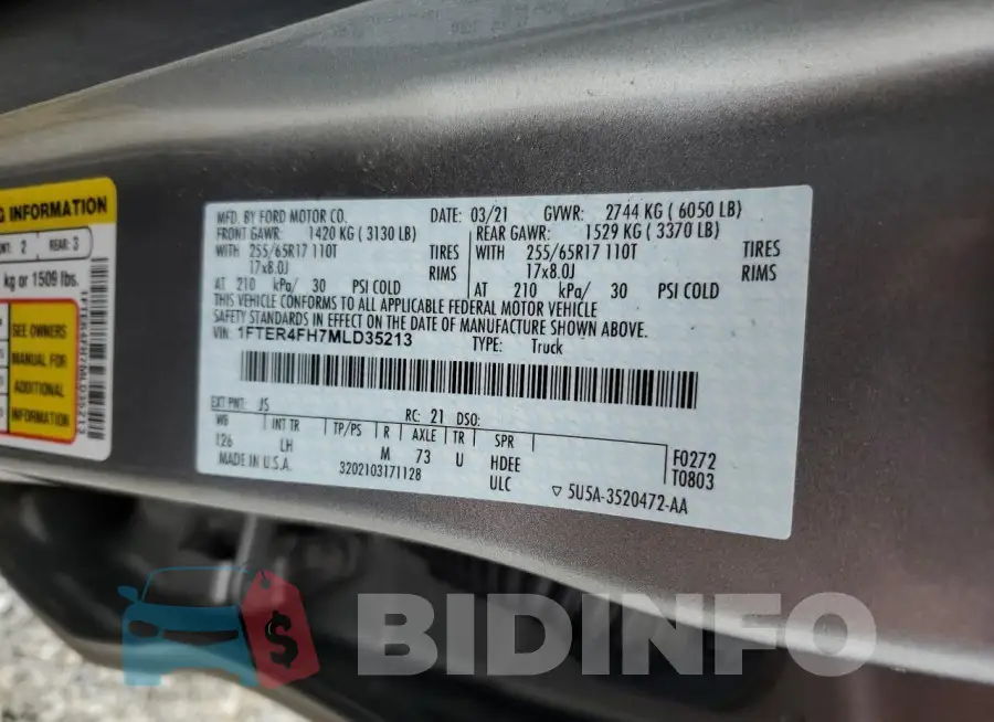 1FTER4FH7MLD35213 Photo# 12