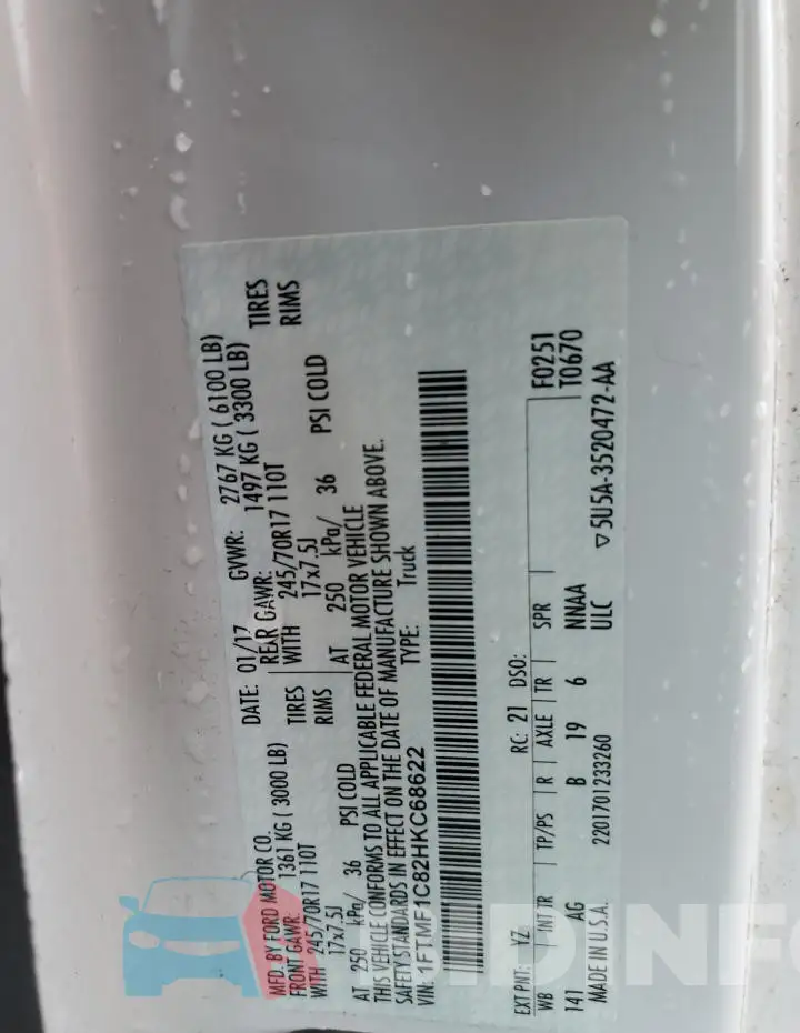 1FTMF1C82HKC68622 Photo# 13
