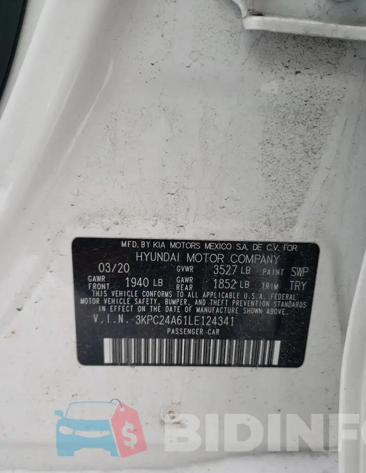 3KPC24A61LE124341 Photo# 12