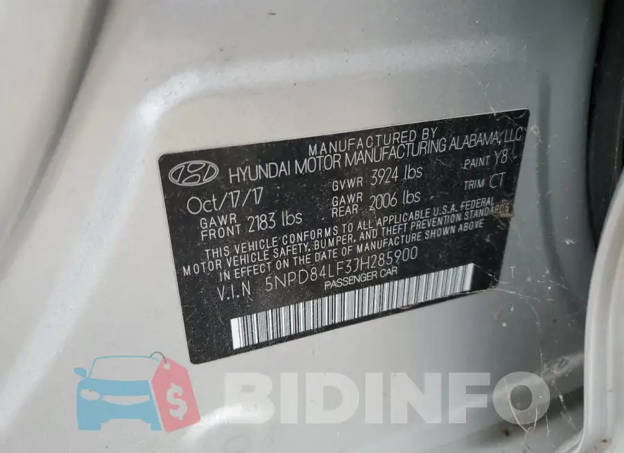 5NPD84LF3JH285900 Photo# 12