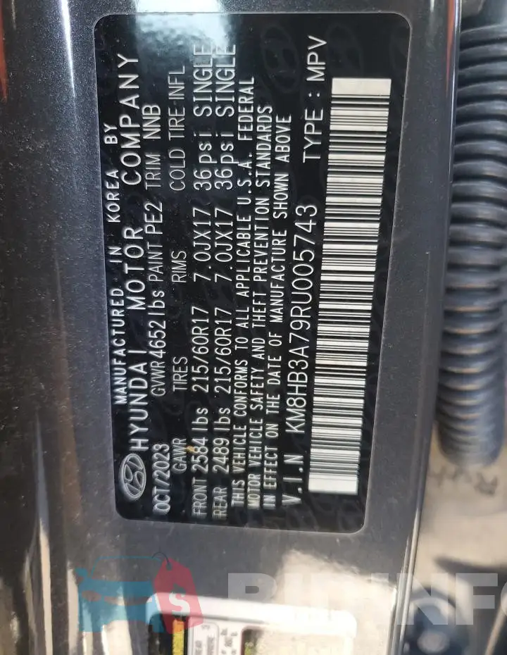 KM8HB3A79RU005743 Photo# 12