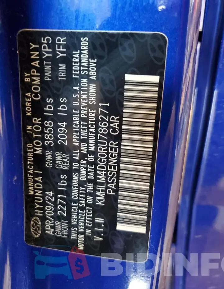KMHLM4DG0RU786271 Photo# 12