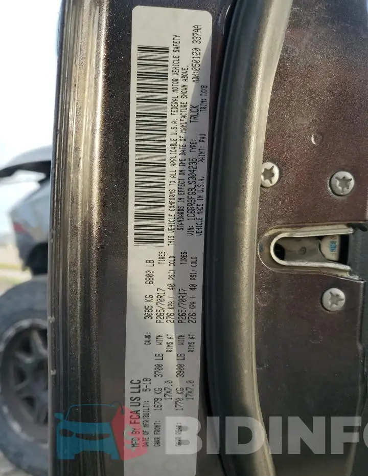 1C6RR6FG9JS304235 Photo# 12