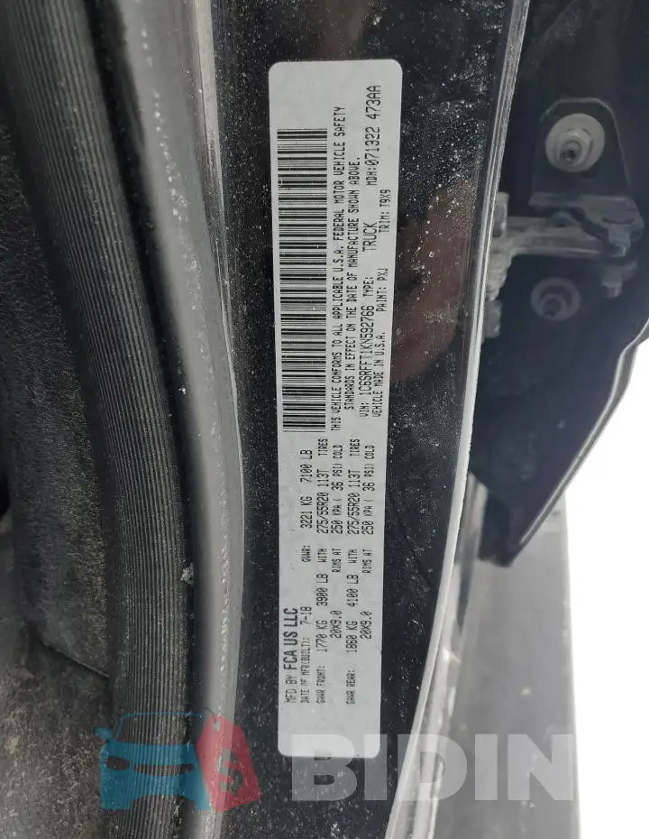 1C6SRFFT1KN592766 Photo# 12