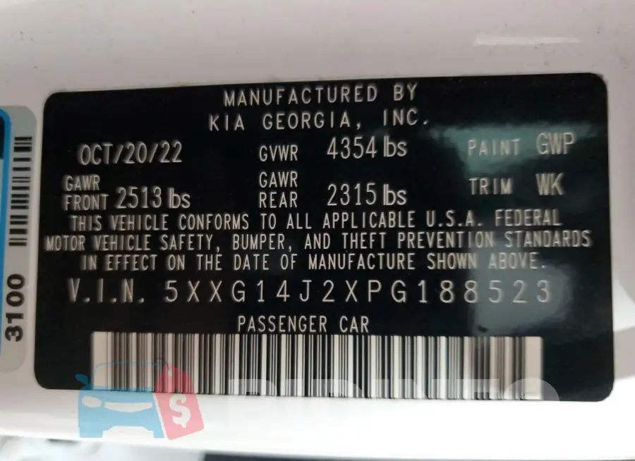 5XXG14J2XPG188523 Photo# 12