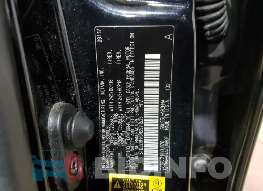 5TDJZRFH3HS521525 Photo# 13