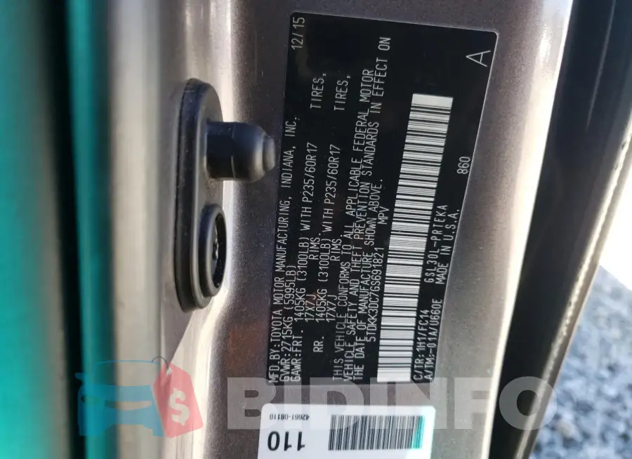 5TDKK3DC7GS691821 Photo# 14