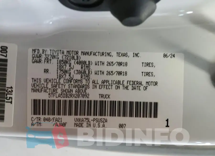 5TFLA5DB2RX207092 Photo# 13