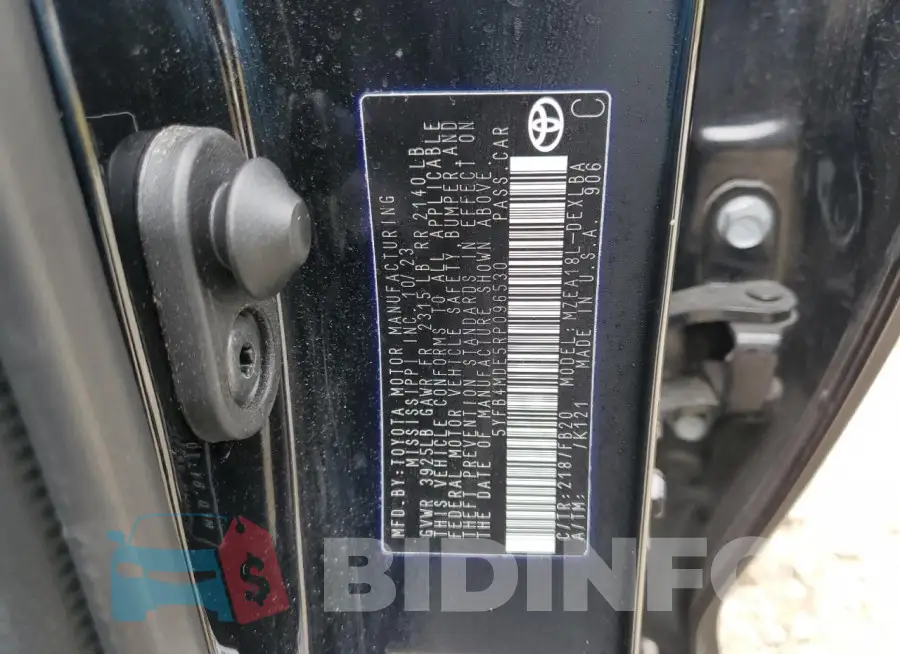 5YFB4MDE5RP096530 Photo# 12