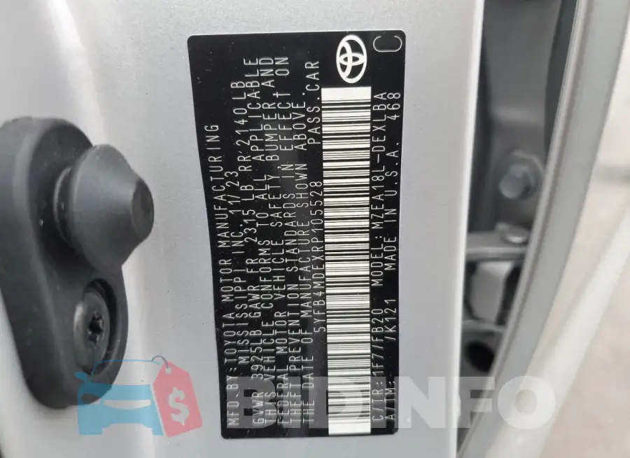 5YFB4MDEXRP105528 Photo# 12