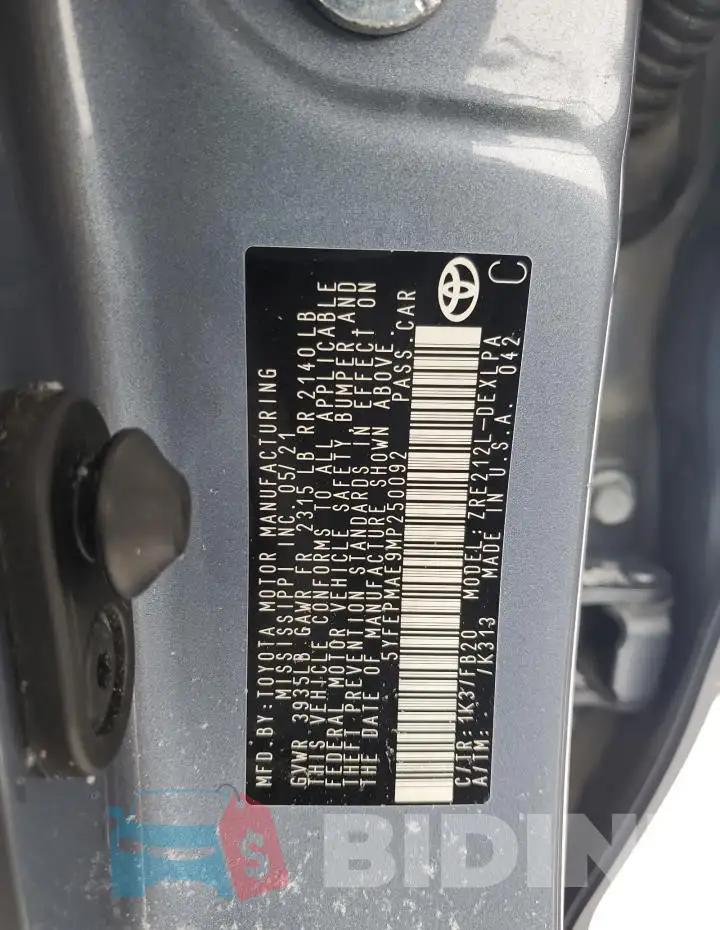 5YFEPMAE9MP250092 Photo# 12