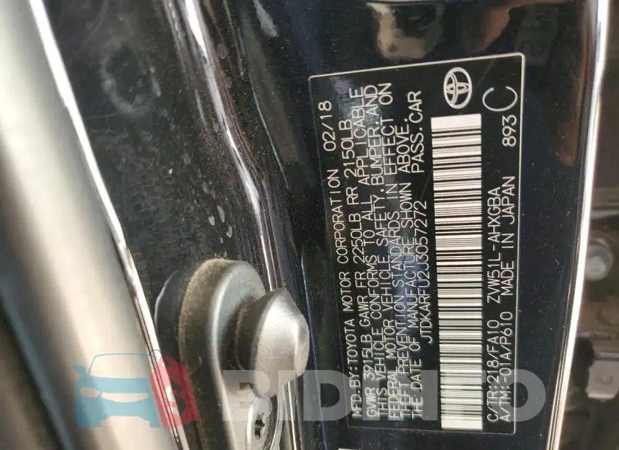 JTDKARFU2J3057272 Photo# 12
