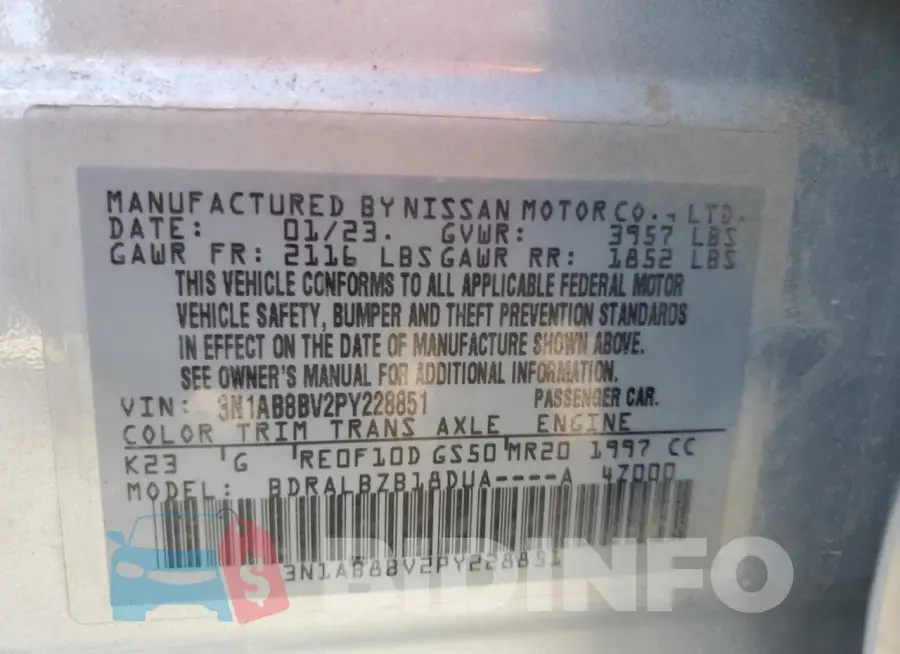 3N1AB8BV2PY228851 Photo# 12