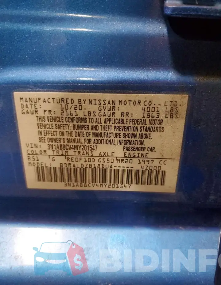 3N1AB8CV4MY201547 Photo# 12