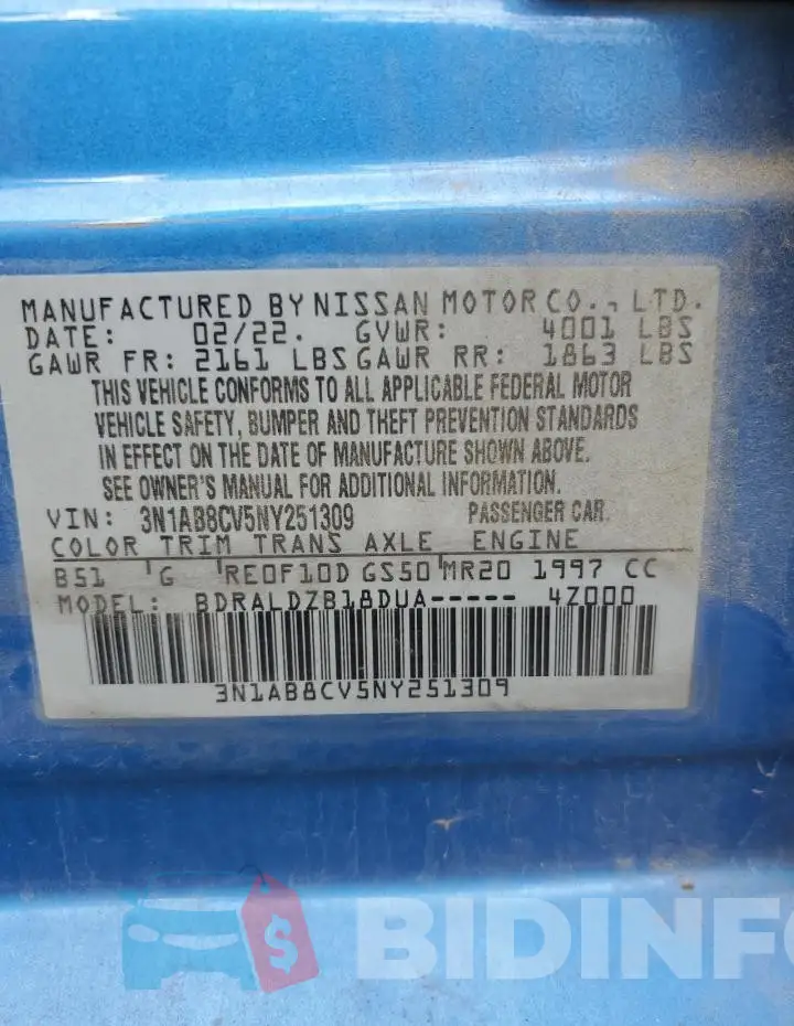 3N1AB8CV5NY251309 Photo# 12