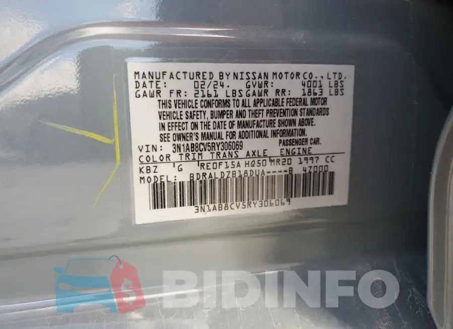 3N1AB8CV5RY306069 Photo# 12