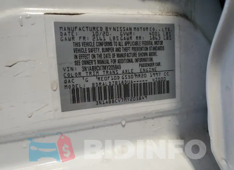 3N1AB8CV7MY205849 Photo# 13