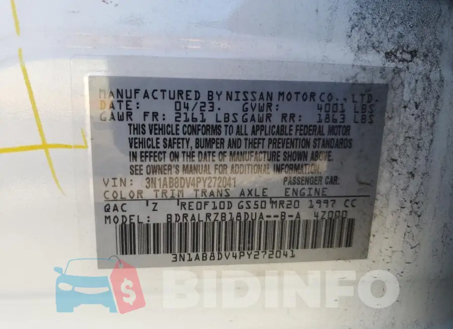 3N1AB8DV4PY272041 Photo# 12