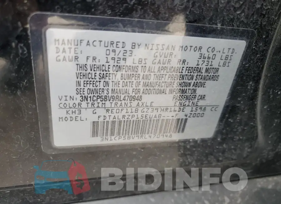 3N1CP5BV9RL470948 Photo# 13